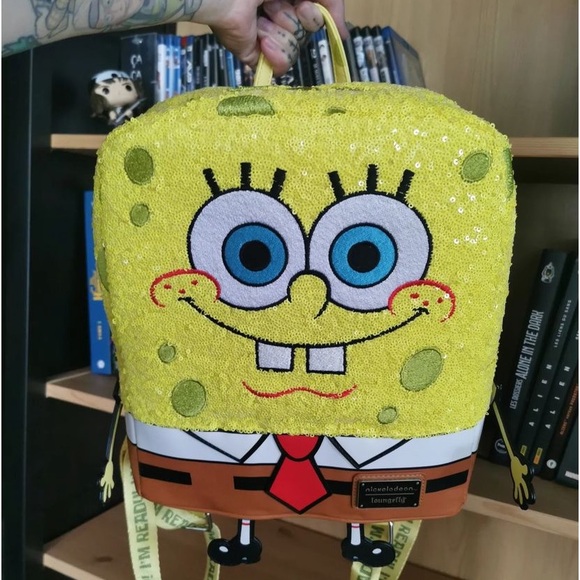 Loungefly x Nickelodeon SpongeBob SquarePants Sequin Backpack Bag Anniversary main image 9